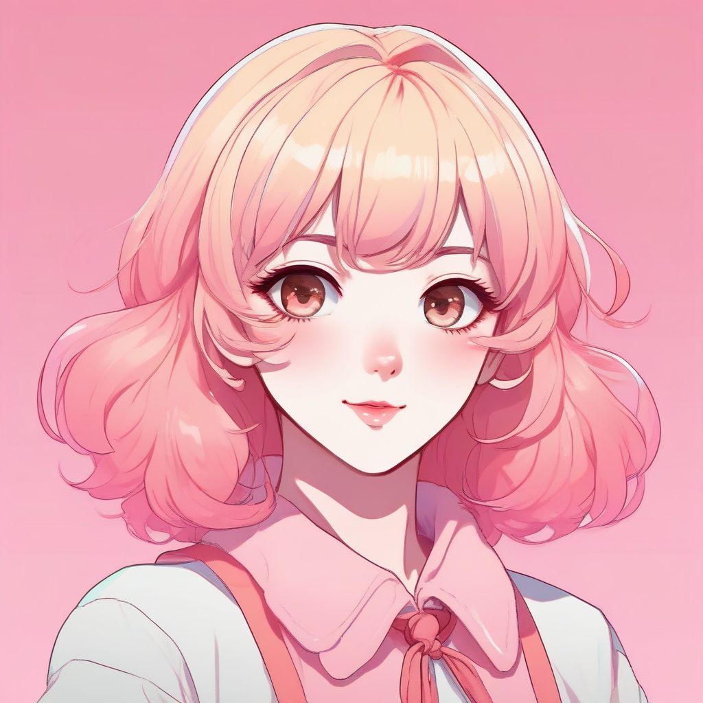 🍭多巴胺女孩:糖果色赛璐珞 AI 动漫肖像