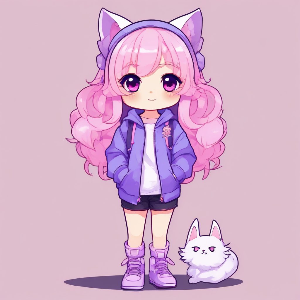 二次元萌翻了！可爱猫耳娘Q版AI头像分享