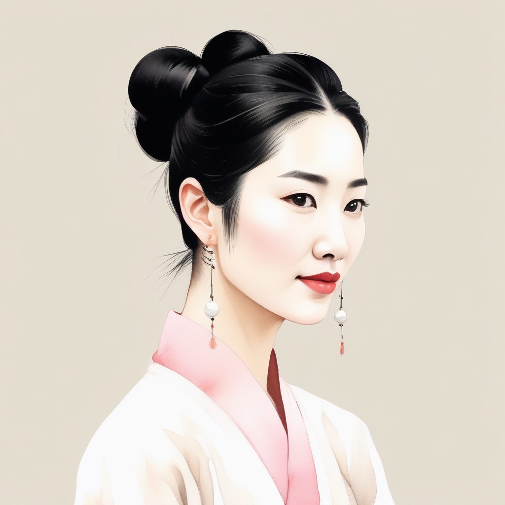 🌸粉黛佳人：新中式水彩AI生成头像，温柔到骨子里🔥