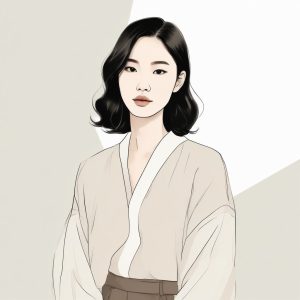 氛围感满分！韩系极简时尚手绘肖像头像✨