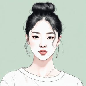 ☁️ 氛围感拿捏！治愈系韩式马克笔手绘肖像头像