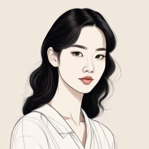 氛围感十足🌸韩系极简线条AI肖像生成