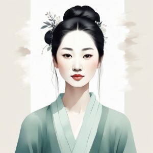 🌙 氛围感天花板的新中式极简艺术插画