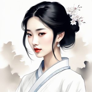 氛围感天花板！极简新中式清冷风AI头像如诗如画墨✨
