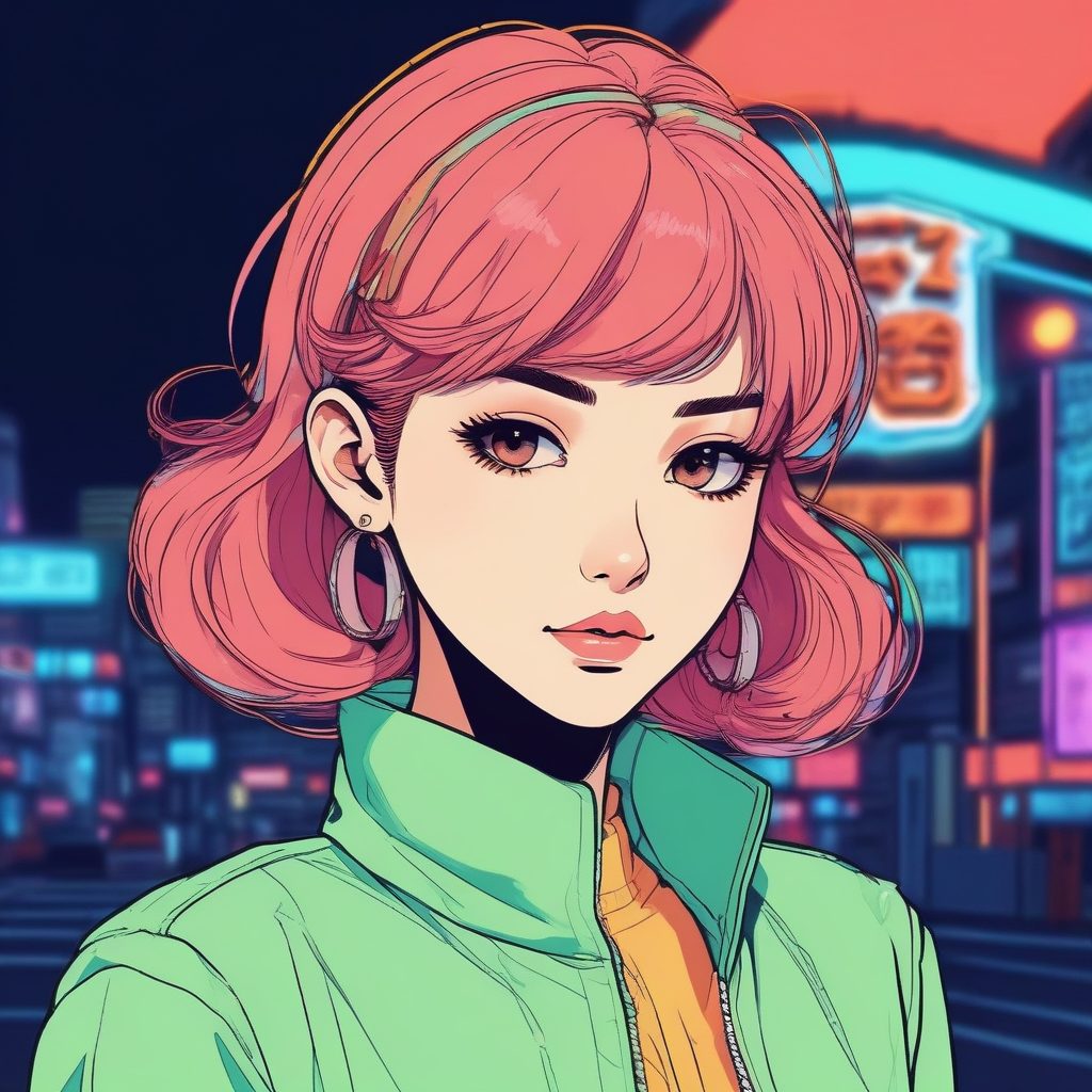复古美学AI生成头像✨90年代赛璐璐画风真的太惊艳了📸