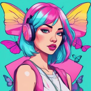 💖复古千禧风 AI 头像生成：超酷Y2K少女，甜辣女孩在线制作头像必收