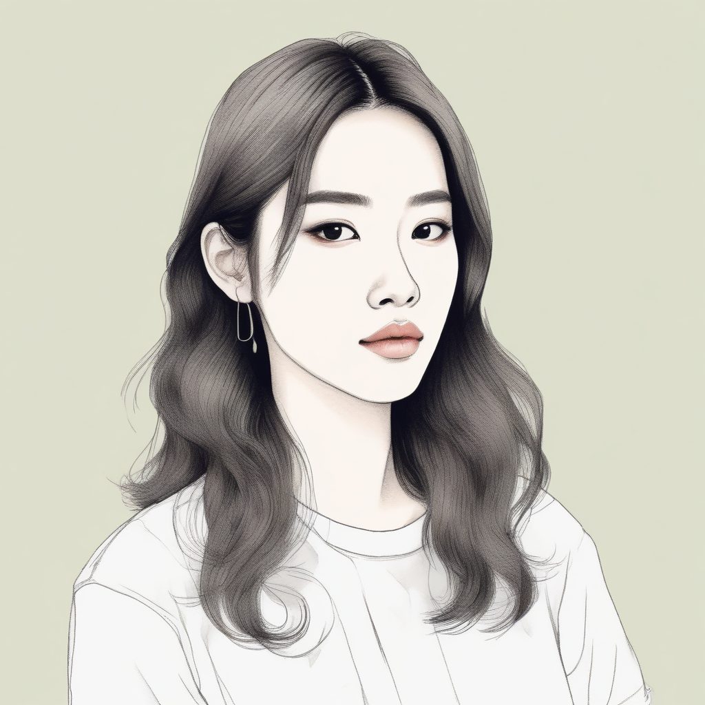 高冷清冷感 AI制作头像：韩系时髦插画，在线头像生成推荐