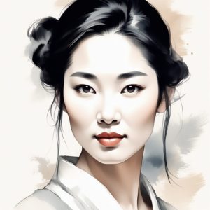 🦢高雅墨韵 AI 头像制作：如诗般的艺术化身