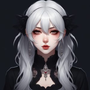 🥀 哥特少女！AI制作头像：暗黑病娇风动漫，危险又迷人