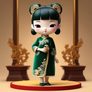 🏮 国风新潮！Q版复古旗袍女孩3D盲盒头像生成