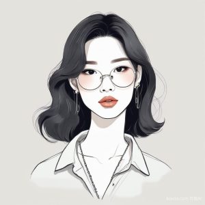 韩系博主同款✨韩系极简时尚手绘AI头像