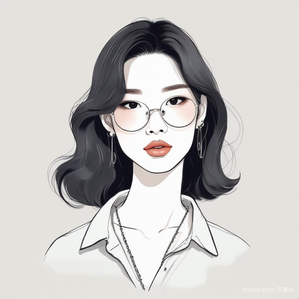 韩系博主同款✨韩系极简时尚手绘AI头像
