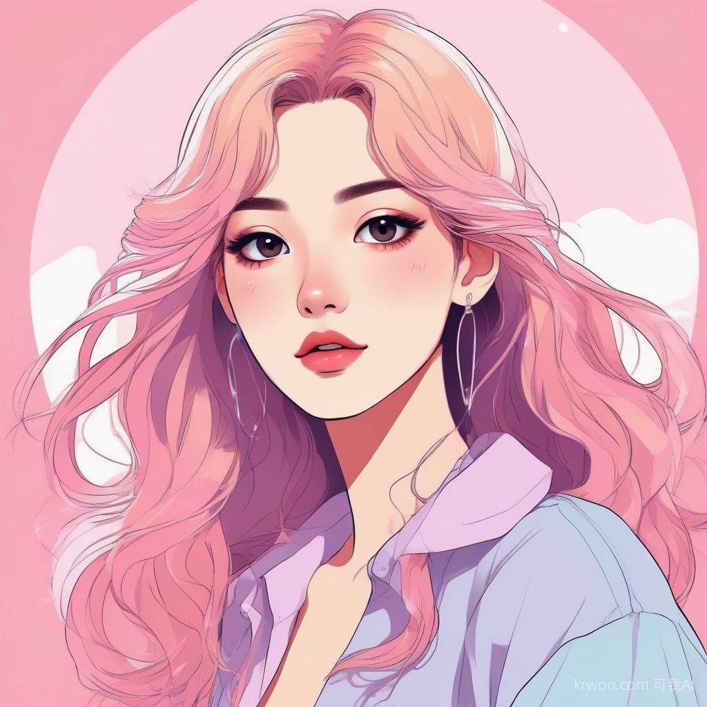 💄 韩系氛围感！AI生成时尚美少女肖像头像