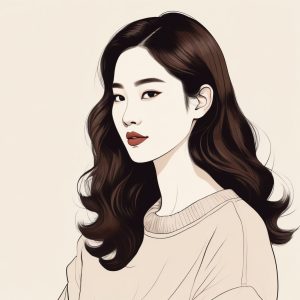 ✨ 韩系氛围感！韩系极简时尚手绘肖像AI生成
