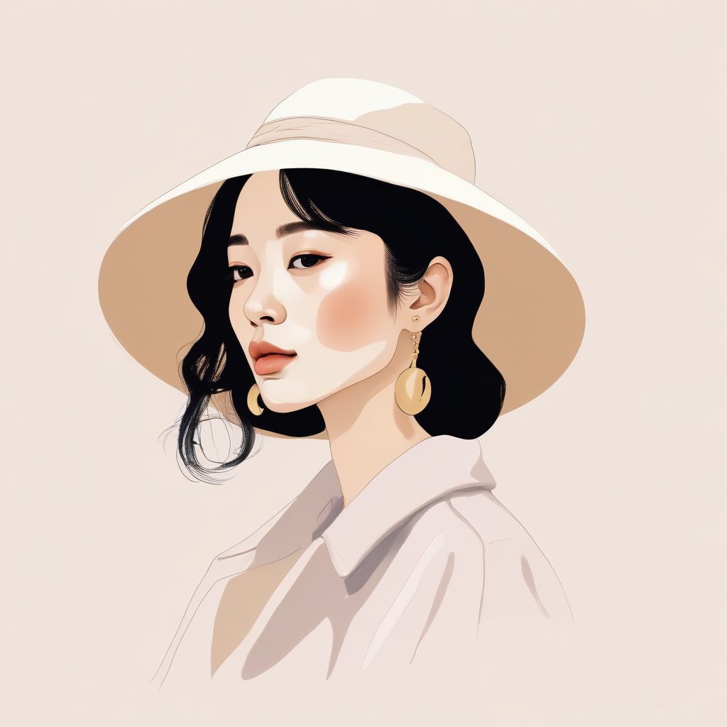 🥯 韩系氛围感！简约线条感插画头像让微信变高级