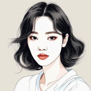🍮 韩系韩漫风 AI 生成头像: 极简时尚名媛, 优雅与松弛并存