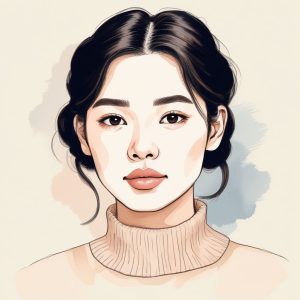 💄 韩系ins风：极简线条手绘头像的松弛美学
