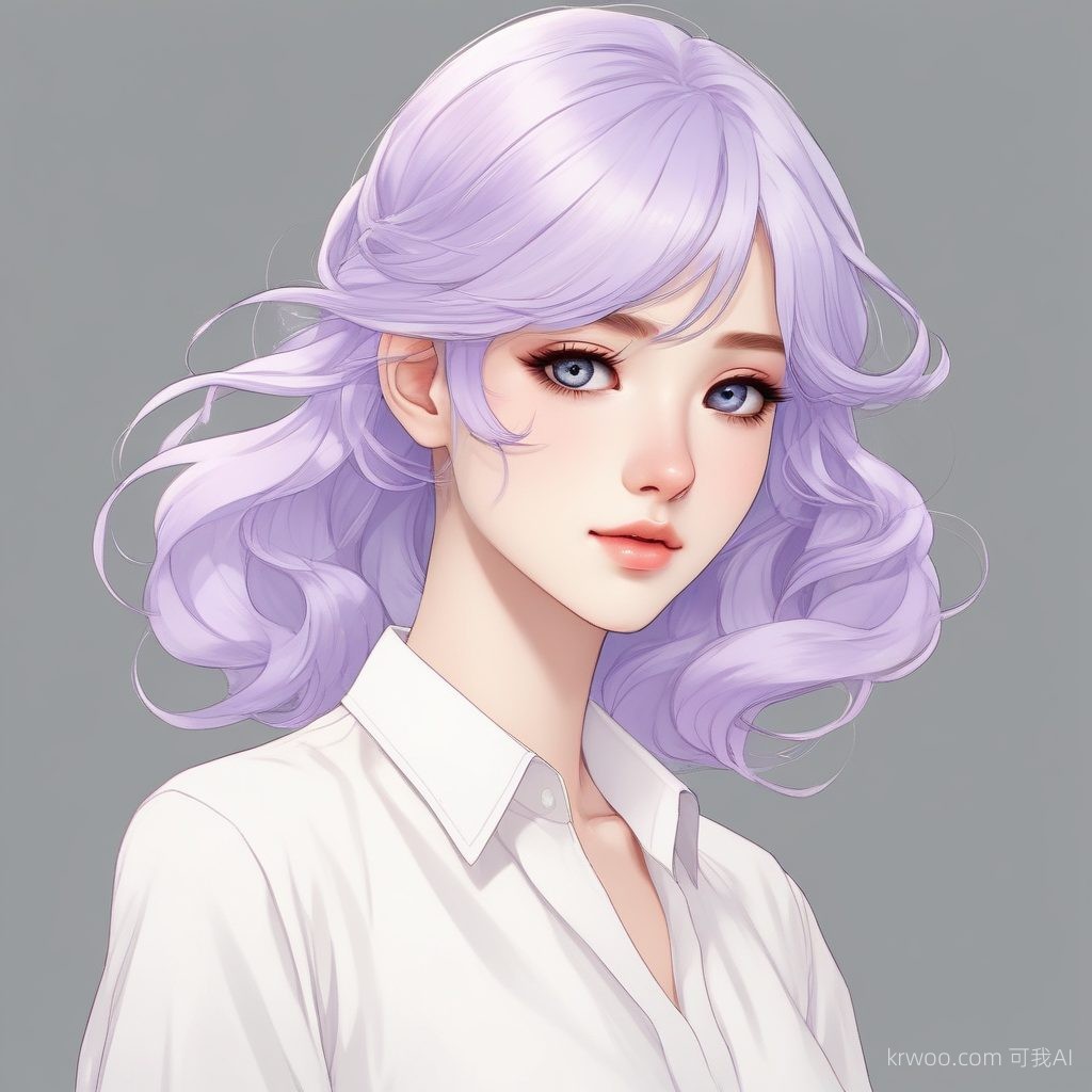 🌸 韩系极简 AI生成头像: 氧气感美少女的清冷肖像