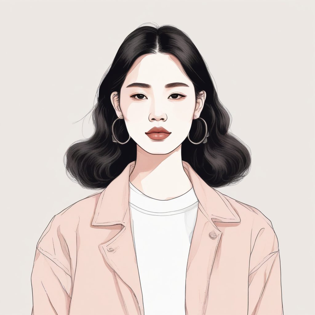 韩系极简博主头像✨松弛感满满的AI手绘肖像