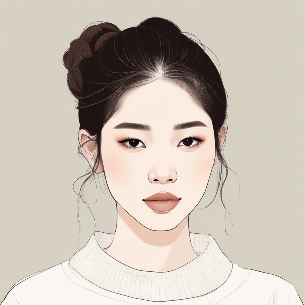 🥯韩系极简奶油感 AI 头像制作：ins 风少女，在线头像生成