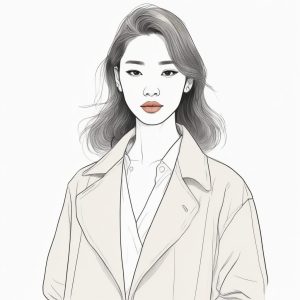☕韩系极简时尚手绘，打造松弛感满满的职场高级头像