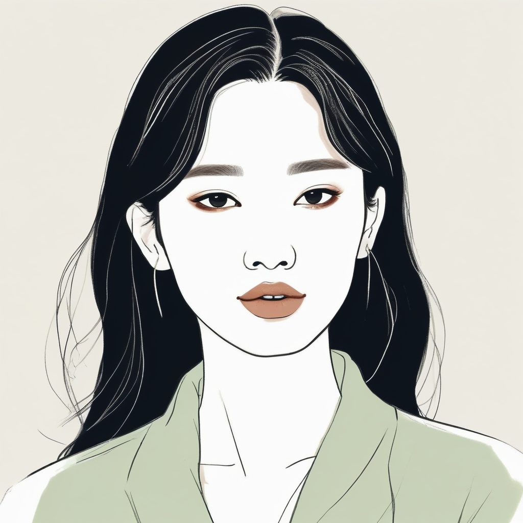 💎 韩系极简时尚头像：精致线条勾勒出的清冷高级感