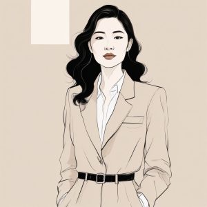 🍂 韩系极简知性美 AI 头像：优雅永不过时
