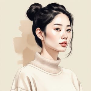 ✨ 韩系简约风：ins 氛围感博主同款 AI 时尚肖像