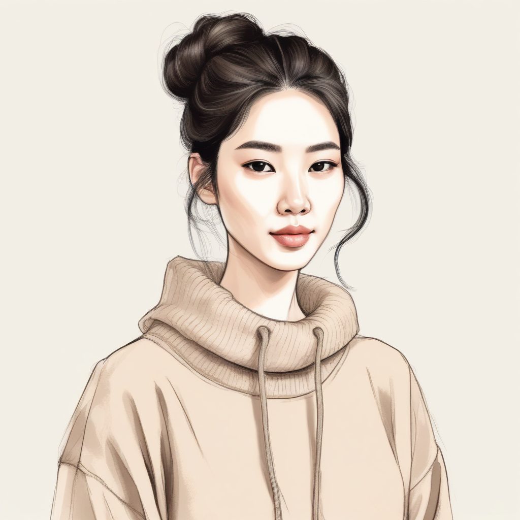 韩系简约知性头像：温婉穿搭散发高级感