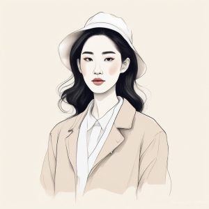 韩系欧尼既视感:极简时尚手绘风AI头像在线生成