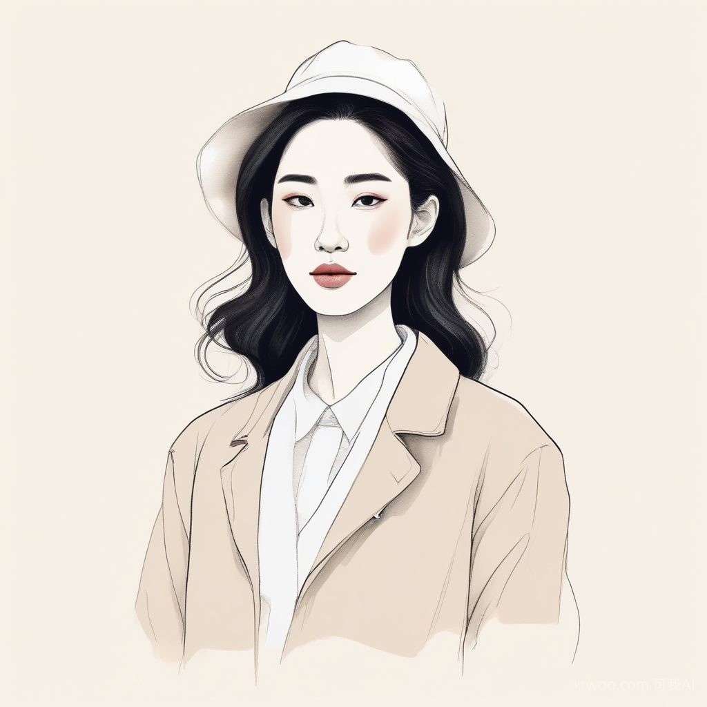 韩系欧尼既视感：极简时尚手绘风AI头像在线生成