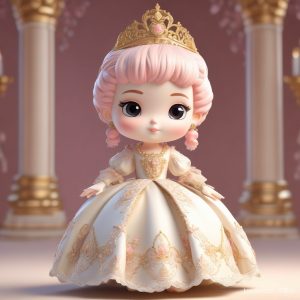 👸 华丽宫廷风 AI 生成头像：Q版巴洛克少女的极致浪漫