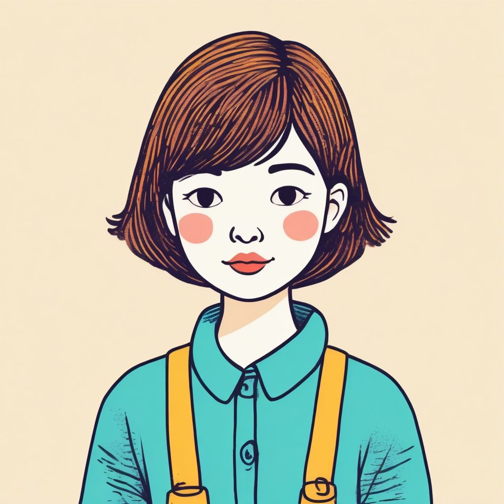 🎨 ins风爆火！韩系丑萌蜡笔手绘头像，松弛感拉满