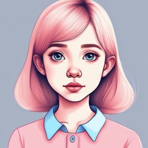 🎨极简粉蓝少女心：AI头像制作教程，手绘线条里的温柔意境