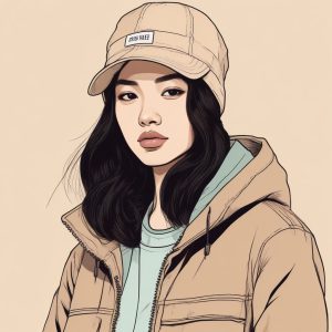 🛹极简街头感，工装女孩氛围肖像头像