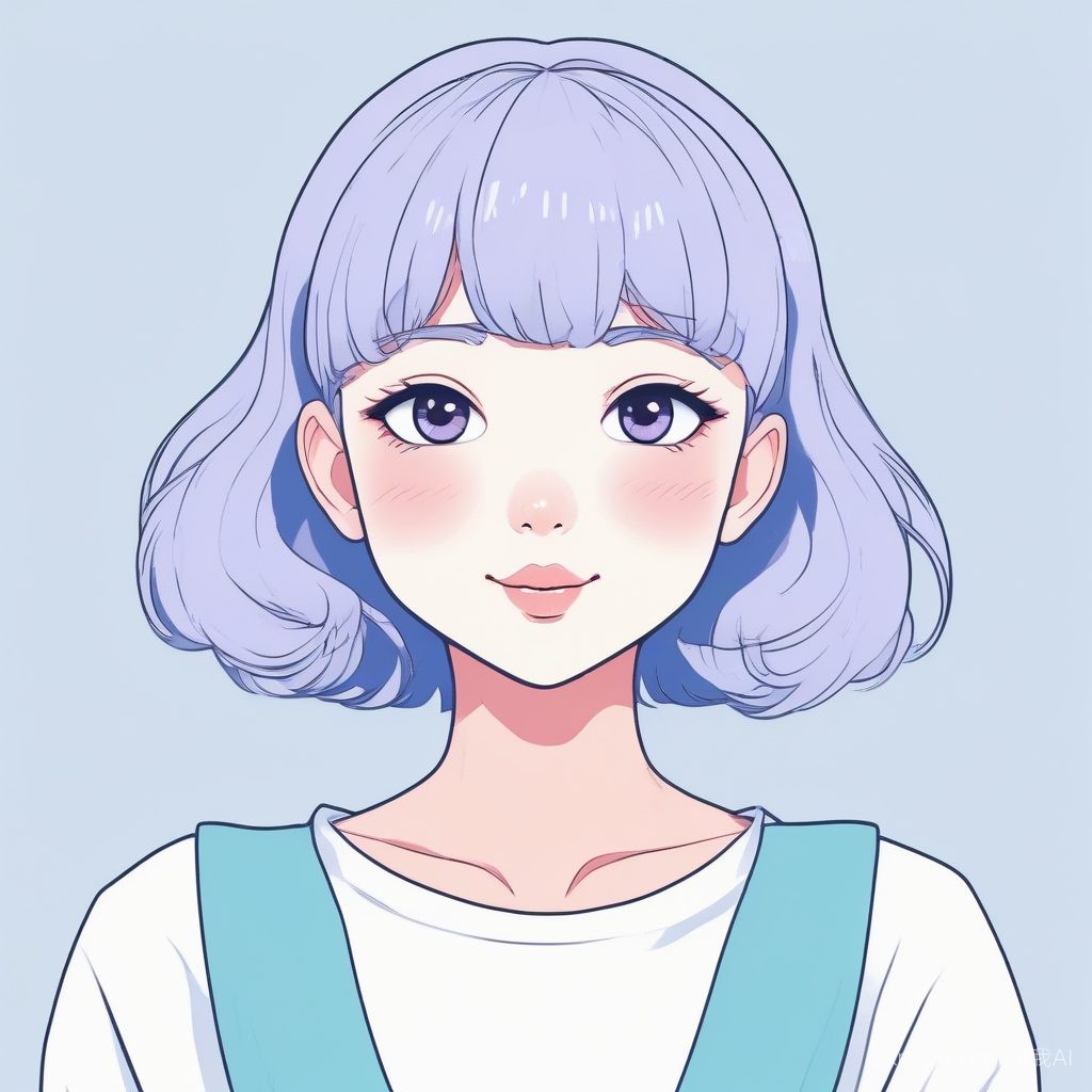 🎨 极简可爱涂鸦风:时尚萌系男女孩AI头像