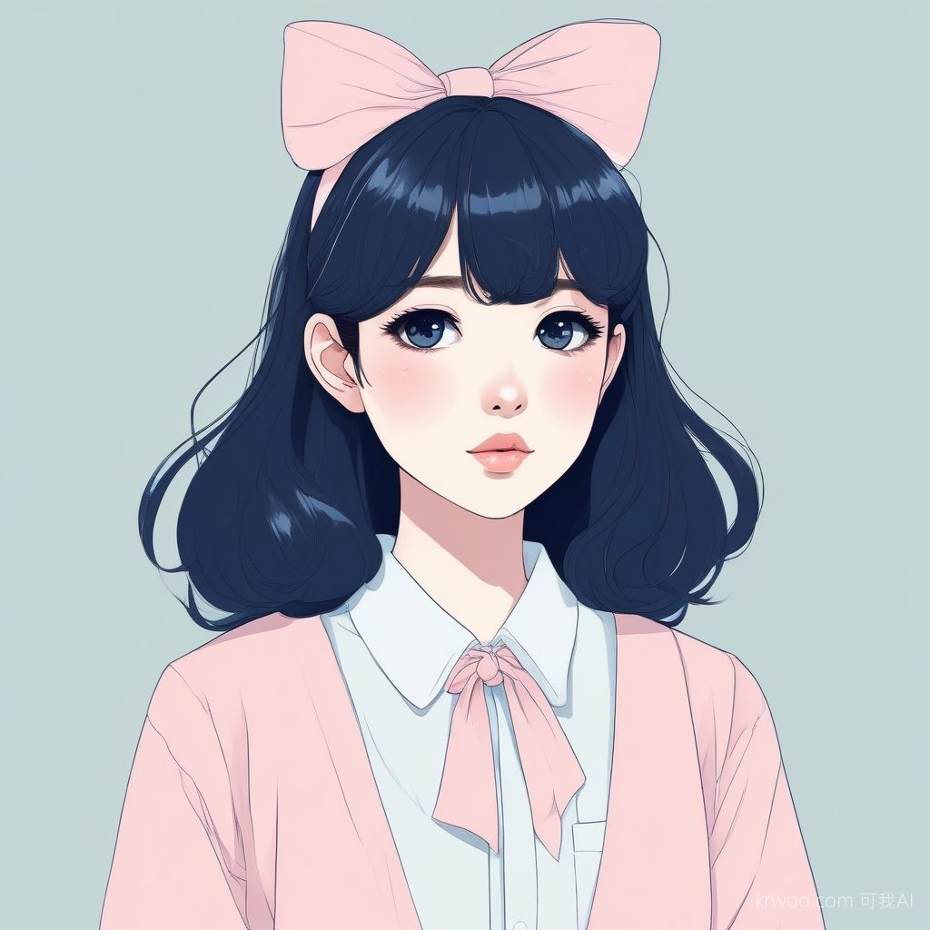 ✨ 极简少女动漫头像:清冷感高级配色方案分享