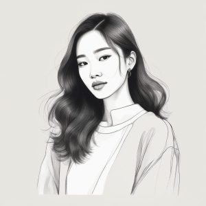 🏷️ 极简线条之美!韩系Ins风手绘AI生成头像