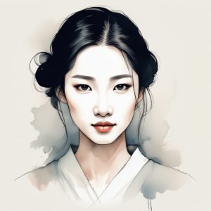 🌿极简新中式 AI 头像制作：水墨留白的至简之美
