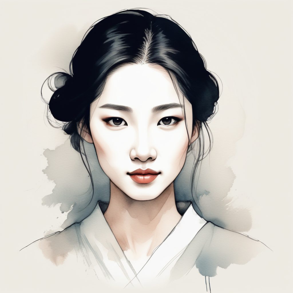 🌿极简新中式 AI 头像制作：水墨留白的至简之美