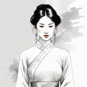🏮 极简新中式清冷感AI生成头像，如诗如画的东方韵味