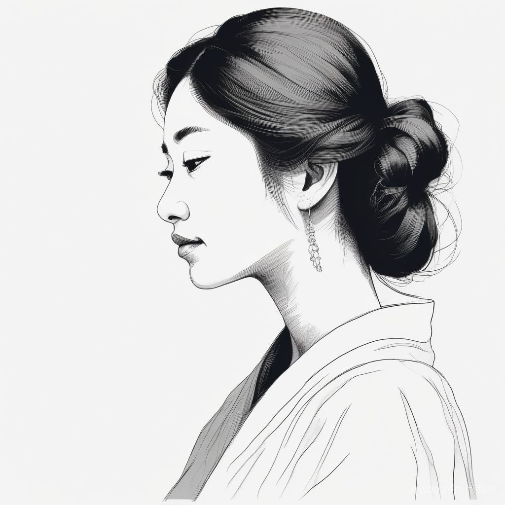 极简忧郁美✨日系单色调手绘AI头像