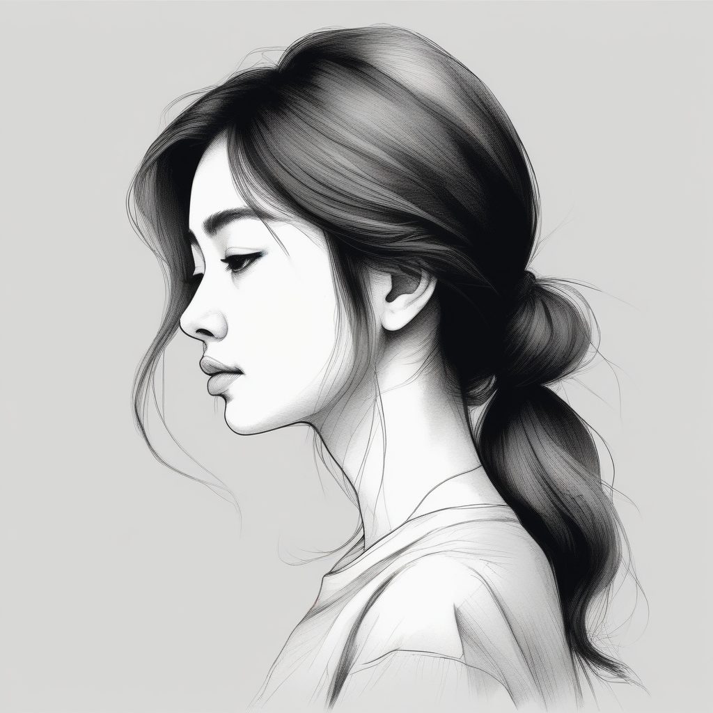 🌫️寂静美学！日系单色调极简忧郁风插画头像