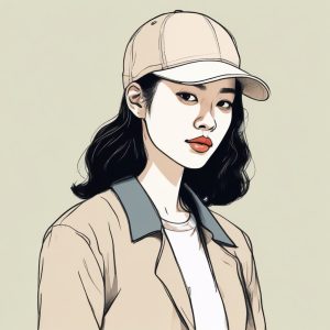 🧢 街头极简主义！韩系Boyish风少女手绘头像