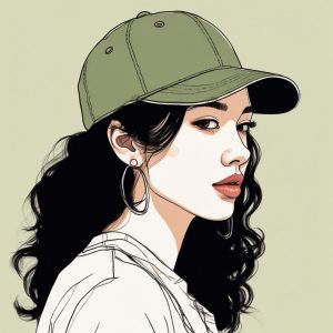 🧢街头酷飒，韩系潮酷风插画肖像头像