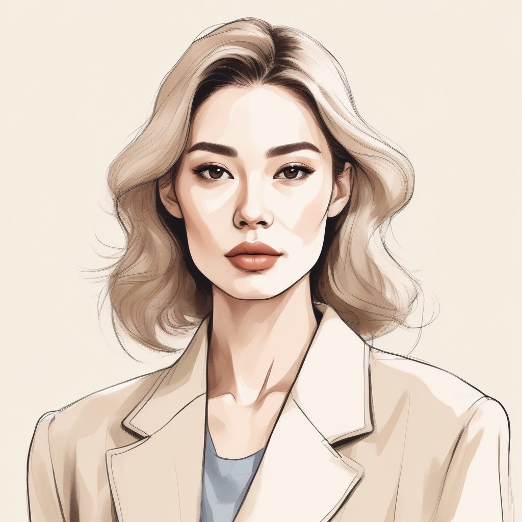 绝美韩系插画AI生成头像✨清冷感女生必备