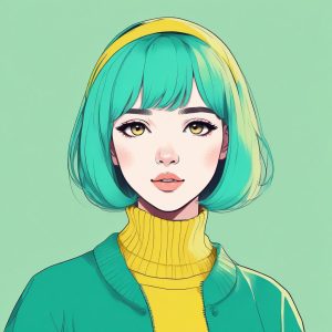 🎨 绝美马卡龙色系 AI 生成头像, 粗线条漫画风太好看了