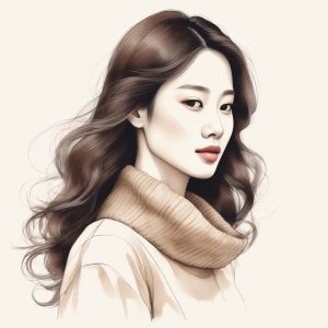 ☕ 绝美松弛感！韩系时尚博主风极简手绘头像