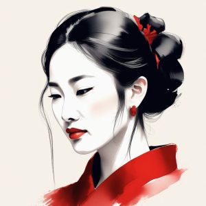 🏮 绝美新中式!清冷仙气感水墨写意AI头像