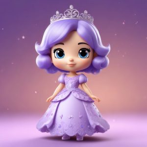 👑梦幻在逃公主 AI 头像生成：Q 版华丽礼服少女，在线制作头像